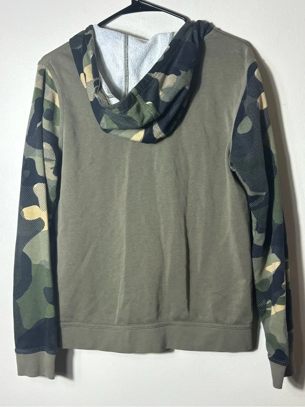 Nike Camo Hoodie Youth Boys XL Full Zip Fleece Camouflage Sweatshirt